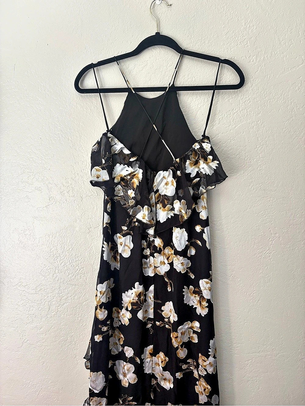 Alice + Olivia Floral Maxi Dress in Black & White Size 2 NWT - Picture 4 of 11
